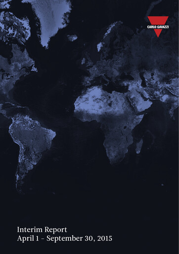 Vorschaubild Carlo Gavazzi Holding Halbjahresbericht 2015-2016-h1