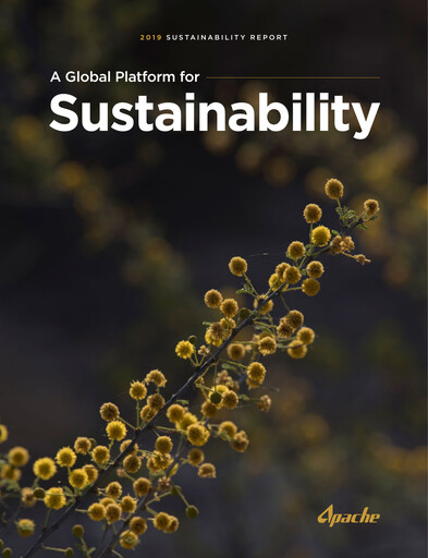 Thumbnail APA Corporation Sustainability Report 2018