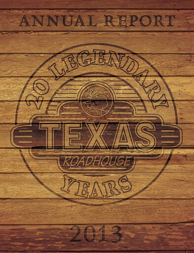 Thumbnail Texas Roadhouse
 Annual Report 2013