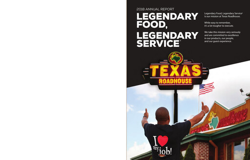 Thumbnail Texas Roadhouse
 Annual Report 2018