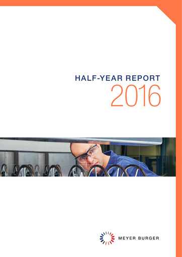 Miniature Meyer Burger Technology Rapport semestriel 2016-h1