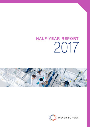 Miniature Meyer Burger Technology Rapport semestriel 2017-h1
