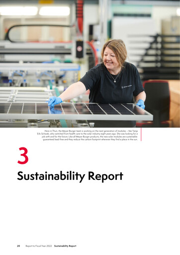Thumbnail Meyer Burger Technology Sustainability Report 2022