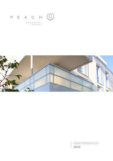 Miniature Peach Property Group AG Rapport annuel 2013