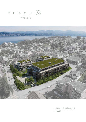 Miniature Peach Property Group AG Rapport annuel 2015