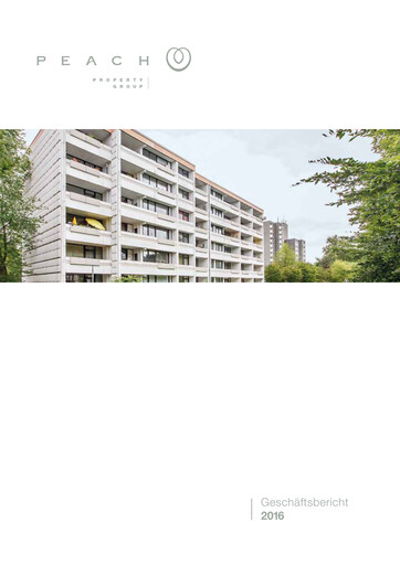 Miniature Peach Property Group AG Rapport annuel 2016