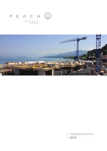 Miniature Peach Property Group AG Rapport semestriel 2013-h1