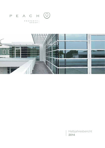 Miniature Peach Property Group AG Rapport semestriel 2014-h1