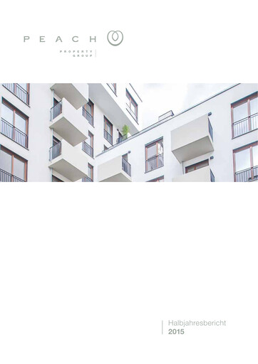 Miniature Peach Property Group AG Rapport semestriel 2015-h1