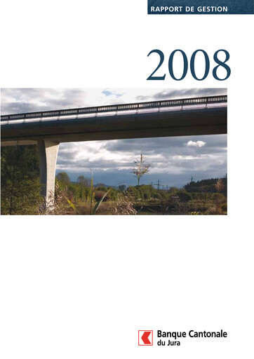 Thumbnail Banque Cantonale du Jura Annual Report 2008