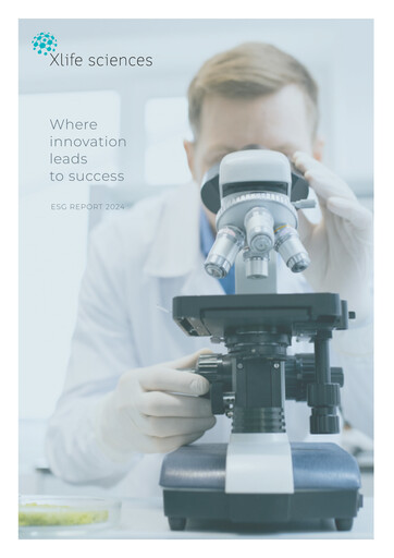 Miniature Xlife Sciences Rapport ESG 2024
