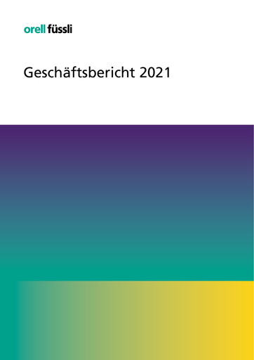 Thumbnail Orell Füssli AG Annual Report 2021