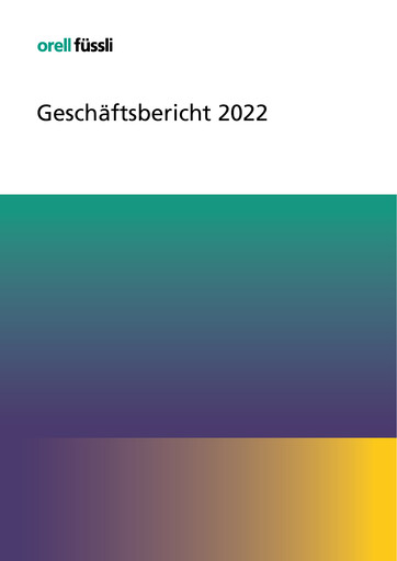 Thumbnail Orell Füssli AG Annual Report 2022
