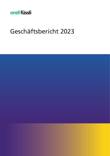 Thumbnail Orell Füssli AG Annual Report 2023