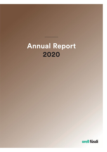 Thumbnail Orell Füssli AG Annual Report 2020