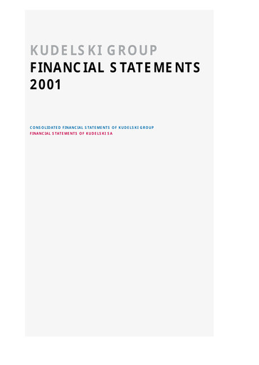 Thumbnail Kudelski SA Financial Statement 2001
