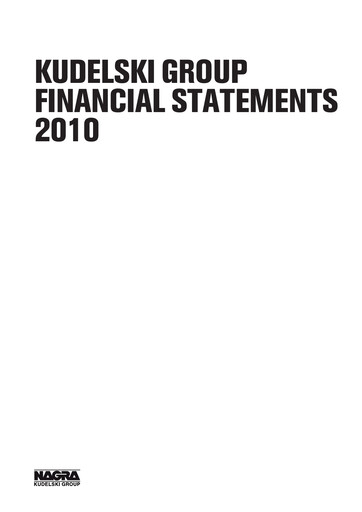 Thumbnail Kudelski SA Financial Statement 2010