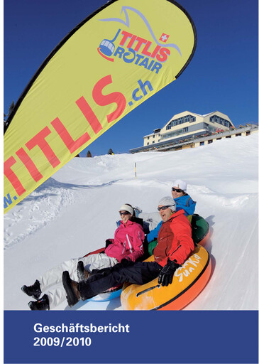 Thumbnail Bergbahnen Engelberg-Trübsee-Titlis Annual Report 2009-2010