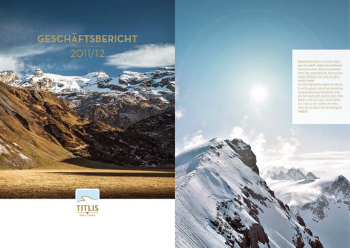 Thumbnail Bergbahnen Engelberg-Trübsee-Titlis Annual Report 2011-2012