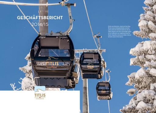 Thumbnail Bergbahnen Engelberg-Trübsee-Titlis Annual Report 2014-2015