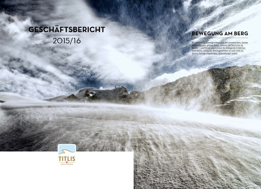 Thumbnail Bergbahnen Engelberg-Trübsee-Titlis Annual Report 2015-2016