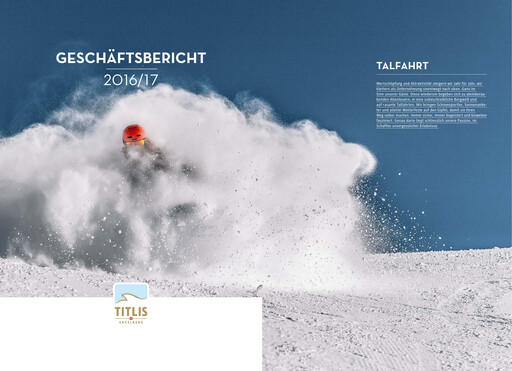 Thumbnail Bergbahnen Engelberg-Trübsee-Titlis Annual Report 2016-2017