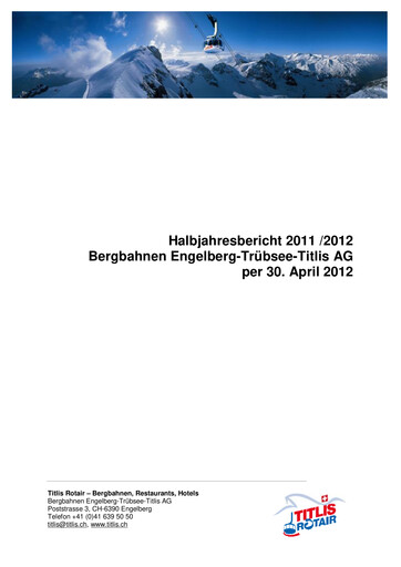 Thumbnail Bergbahnen Engelberg-Trübsee-Titlis Half-year Report 2011-2012