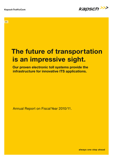 Thumbnail Kapsch TrafficCom Annual Report 2010