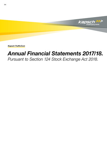 Thumbnail Kapsch TrafficCom Financial Statement 2017