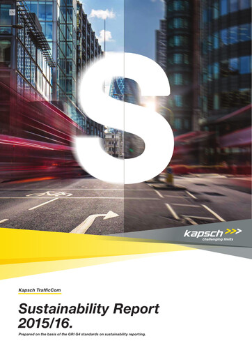 Thumbnail Kapsch TrafficCom Sustainability Report 2015