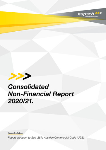 Thumbnail Kapsch TrafficCom Sustainability Report 2020