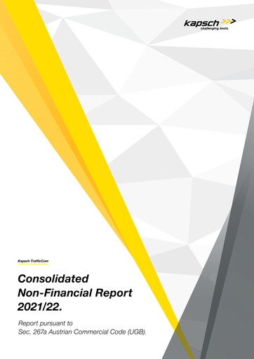Thumbnail Kapsch TrafficCom Sustainability Report 2021