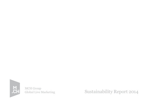 Thumbnail MCH Group Sustainability Report 2014