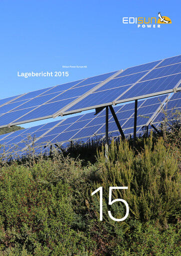 Thumbnail Edisun Power Europe Annual Report 2015