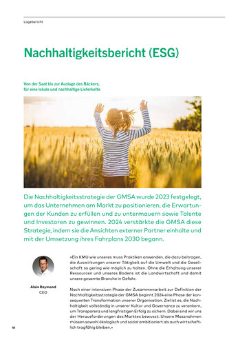 Vorschaubild Groupe Minoteries SA ESG-Bericht 2024