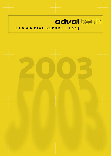 Thumbnail Adval Tech Financial Report 2003