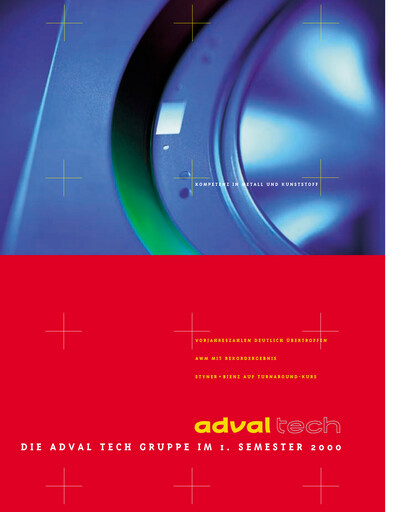 Miniature Adval Tech Rapport semestriel 2000-h1