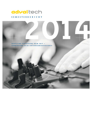 Miniature Adval Tech Rapport semestriel 2014-h1