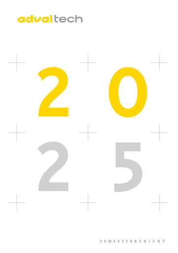 Miniature Adval Tech Rapport semestriel 2025-h1