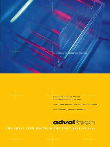 Miniature Adval Tech Rapport semestriel 2001-h1
