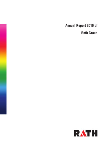 Thumbnail RATH Aktiengesellschaft Annual Report 2010