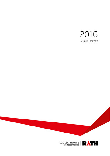 Thumbnail RATH Aktiengesellschaft Annual Report 2016