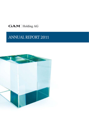 Thumbnail GAM Holding AG Annual Report 2011