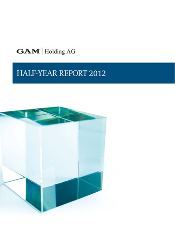 Thumbnail GAM Holding AG Half-year Report 2012-h1