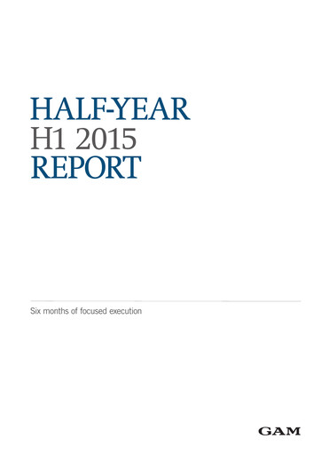 Thumbnail GAM Holding AG Half-year Report 2015-h1
