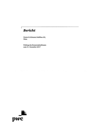 Thumbnail Hutter & Schrantz Stahlbau AG Financial Statement 2017