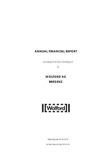 Thumbnail Wolford Financial Statement 2015-2016