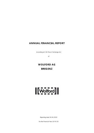 Thumbnail Wolford Financial Statement 2019-2020