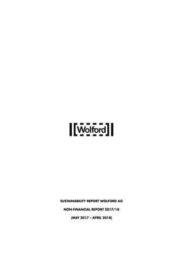 Thumbnail Wolford Sustainability Report 2017-2018
