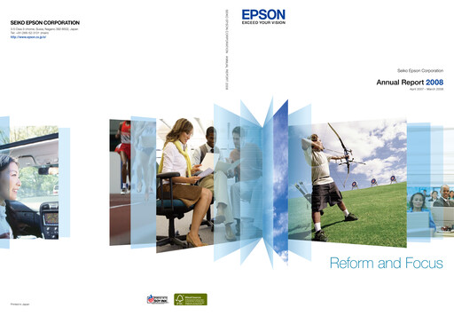 Thumbnail Seiko Epson Corporation Annual Report 2008